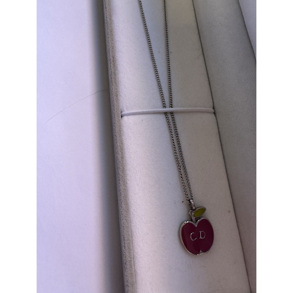 Christian Dior Light Pink Apple Necklace Excellent Condition - Picture 5 of 5
